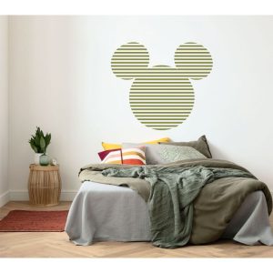 Komar Selbstklebende Vlies Fototapete rund Mickey Head Stripes Durchmesser 125 cm Komar Selbstklebende Vlies Fototapete rund Mickey Head Stripes Durchmesser 125 cm