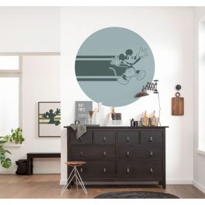 Komar Selbstklebende Vlies Fototapete rund Mickey Bonjour Durchmesser 125 cm Komar Selbstklebende Vlies Fototapete rund Mickey Bonjour Durchmesser 125 cm