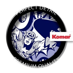 Komar Selbstklebende Vlies Fototapete rund Captian America Pow Durchmesser 125 cm Komar Selbstklebende Vlies Fototapete rund Captian America Pow Durchmesser 125 cm