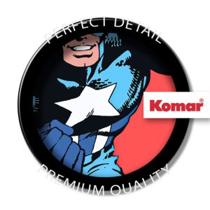 Komar Selbstklebende Vlies Fototapete rund Marvel PowerUp Captain America Durchmesser 125 cm Komar Selbstklebende Vlies Fototapete rund Marvel PowerUp Captain America Durchmesser 125 cm