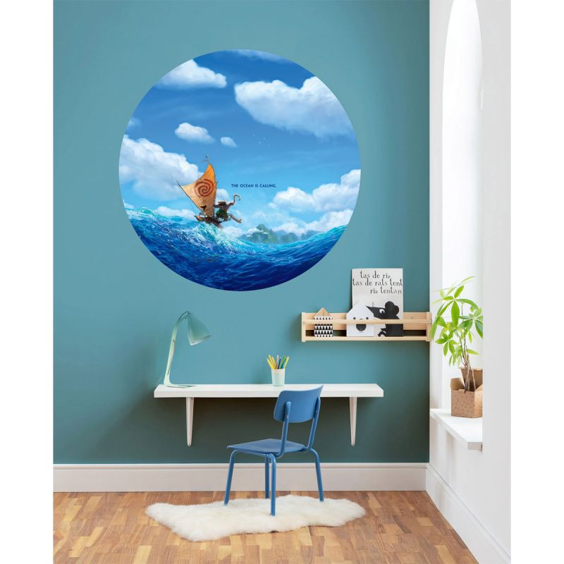 Komar  Selbstklebende Vlies Fototapete rund Moana Ocean is Calling Durchmesser 125 cm