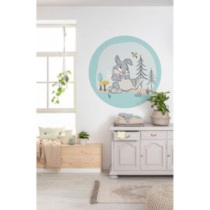 Komar Selbstklebende Vlies Fototapete rund Bambi Thumper Durchmesser 125 cm Komar Selbstklebende Vlies Fototapete rund Bambi Thumper Durchmesser 125 cm
