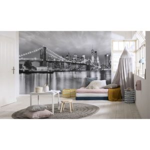 Komar Papier Fototapete Brooklyn B/W 368×254 cm Komar Papier Fototapete Brooklyn B/W 368×254 cm