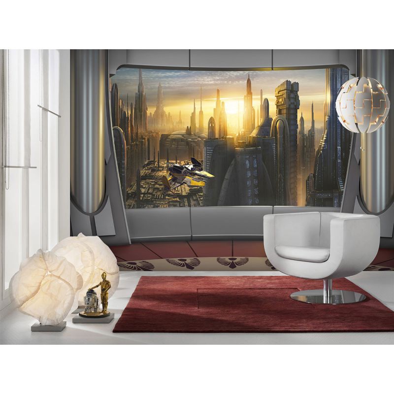 Komar  Papier Fototapete Star Wars Coruscant View 368x254 cm