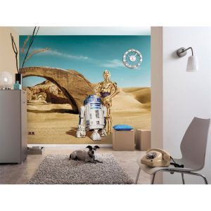 Komar Papier Fototapete Star Wars Lost Droids 368×254 cm Komar Papier Fototapete Star Wars Lost Droids 368×254 cm