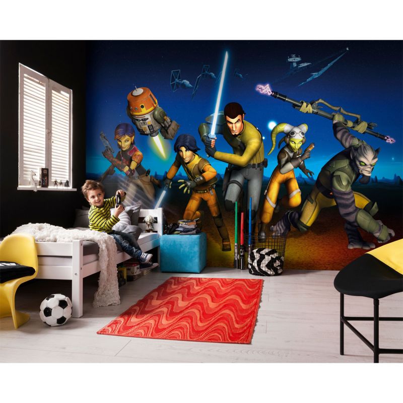 Komar  Papier Fototapete Star Wars Rebels Run 368x254 cm