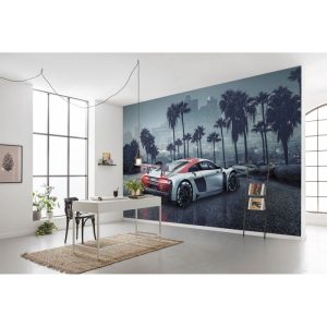 Komar Papier Fototapete Audi R8 L.A. 368×254 cm Komar Papier Fototapete Audi R8 L.A. 368×254 cm