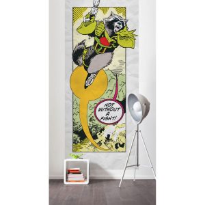 Komar Vlies Fototapete Guardians Retro Comic Rocket Raccoon 100×250 cm Komar Vlies Fototapete Guardians Retro Comic Rocket Raccoon 100×250 cm