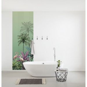 Komar Vlies Fototapete Jungle Flamingo 100×280 cm Komar Vlies Fototapete Jungle Flamingo 100×280 cm
