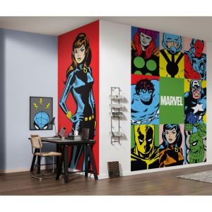 Komar Vlies Fototapete Marvel PowerUp Team 150×250 cm Komar Vlies Fototapete Marvel PowerUp Team 150×250 cm