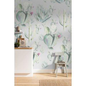 Komar Vlies Fototapete Cactus Grey 200×250 cm Komar Vlies Fototapete Cactus Grey 200×250 cm