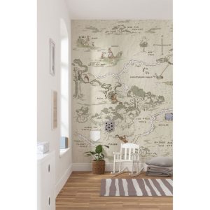 Komar Vlies Fototapete Winnie the Pooh Map 200×240 cm Komar Vlies Fototapete Winnie the Pooh Map 200×240 cm