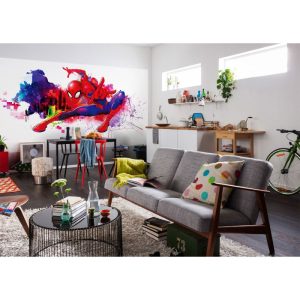 Komar Vlies Fototapete Spider-Man Graffiti Art 300×150 cm Komar Vlies Fototapete Spider-Man Graffiti Art 300×150 cm