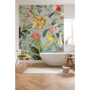 Komar  Vlies Fototapete Birds and Berries 200×250 cm