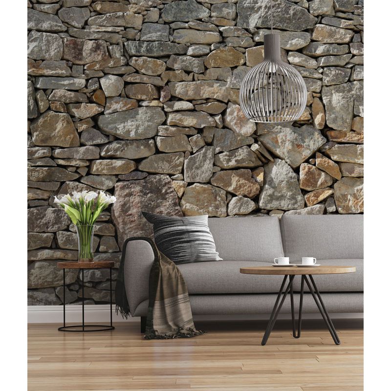 Komar  Vlies Fototapete Stone Wall 300x250 cm