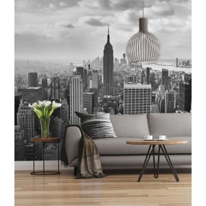 Komar  Vlies Fototapete NYC Black and White 300×250 cm
