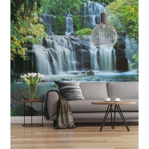 Komar  Vlies Fototapete Pura Kaunui Falls 300×250 cm