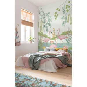 Komar Vlies Fototapete Flamingo Vibes 200×280 cm Komar Vlies Fototapete Flamingo Vibes 200×280 cm