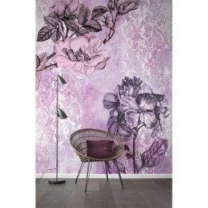 Komar Vlies Fototapete Baroque Pink 200×250 cm Komar Vlies Fototapete Baroque Pink 200×250 cm