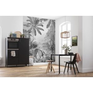 Komar  Vlies Fototapete Lac Tropical Black & White 200×270 cm