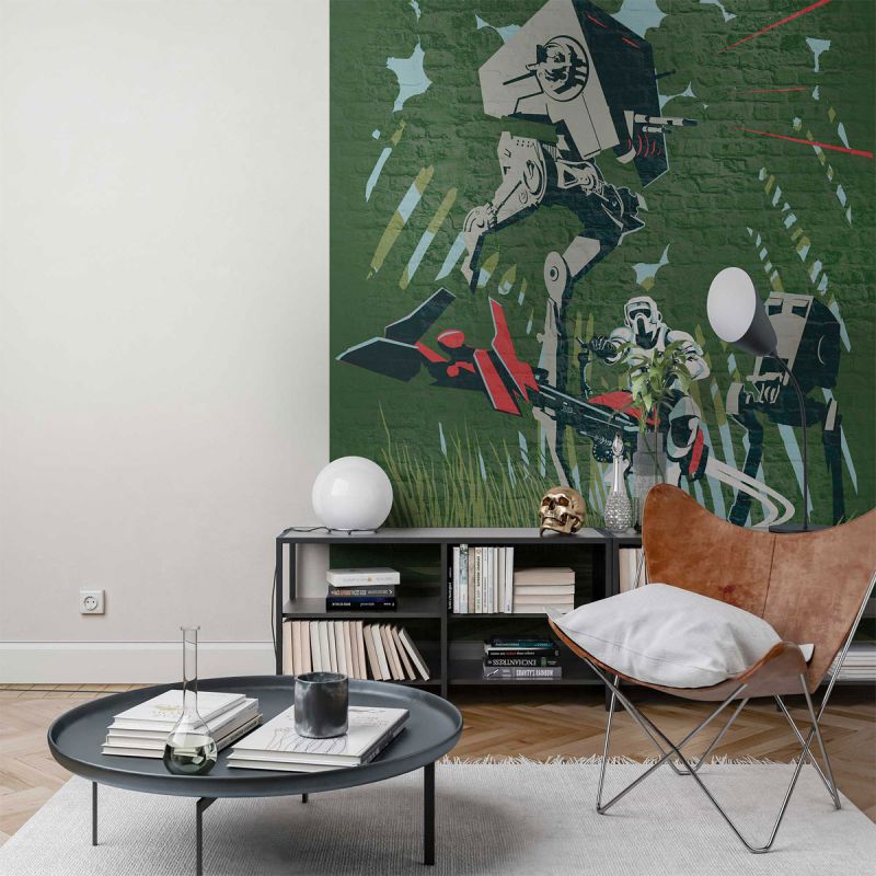Komar  Vlies Fototapete Star Wars Classic Concrete Endor 200x280 cm