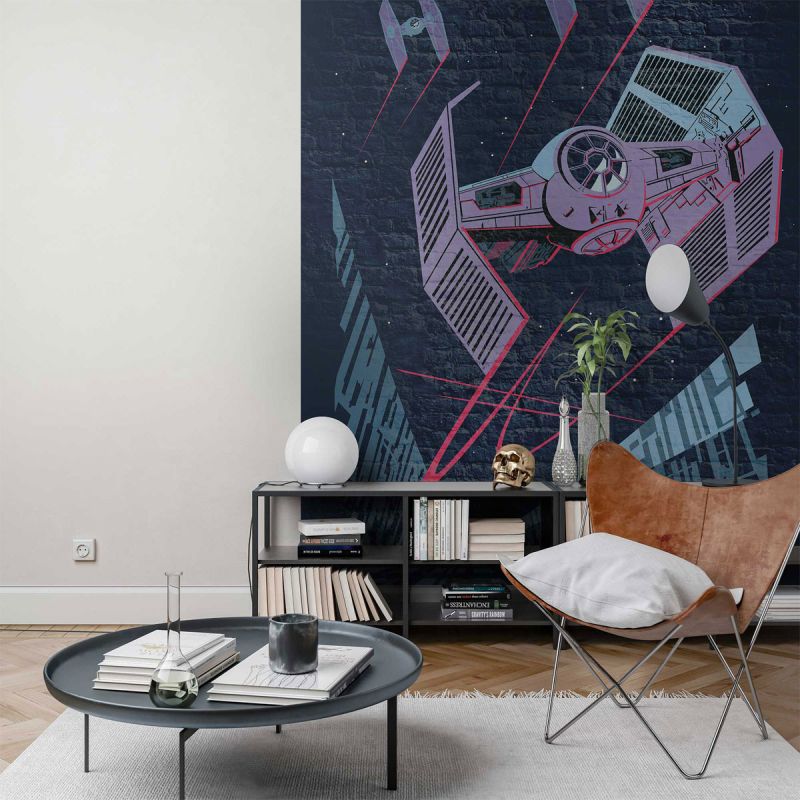 Komar  Vlies Fototapete Star Wars Classic Concrete TIE-Fighter 200x280 cm