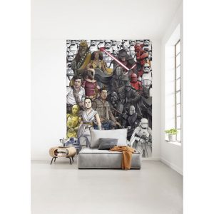Komar Vlies Fototapete Star Wars Retro Cartoon 200×280 cm Komar Vlies Fototapete Star Wars Retro Cartoon 200×280 cm