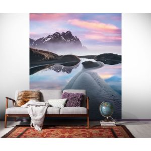 Komar Vlies Fototapete Glowing Vestrahorn 200×250 cm Komar Vlies Fototapete Glowing Vestrahorn 200×250 cm