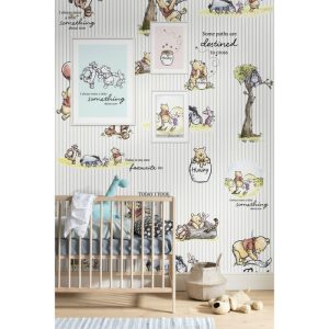 Komar Vlies Fototapete Winnie the Pooh Stripes 200×280 cm Komar Vlies Fototapete Winnie the Pooh Stripes 200×280 cm