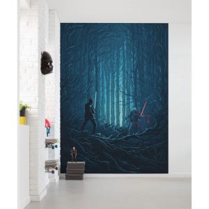 Komar Vlies Fototapete Star Wars Wood Fight 200×280 cm Komar Vlies Fototapete Star Wars Wood Fight 200×280 cm