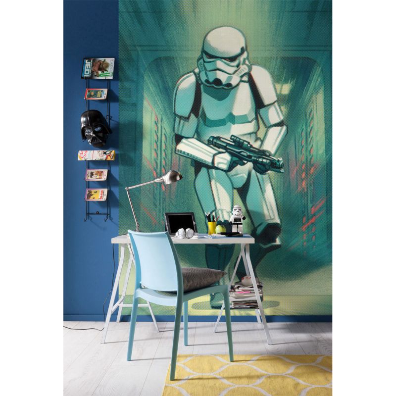 Komar  Vlies Fototapete Mandalorian Stormtrooper Print 200x280 cm