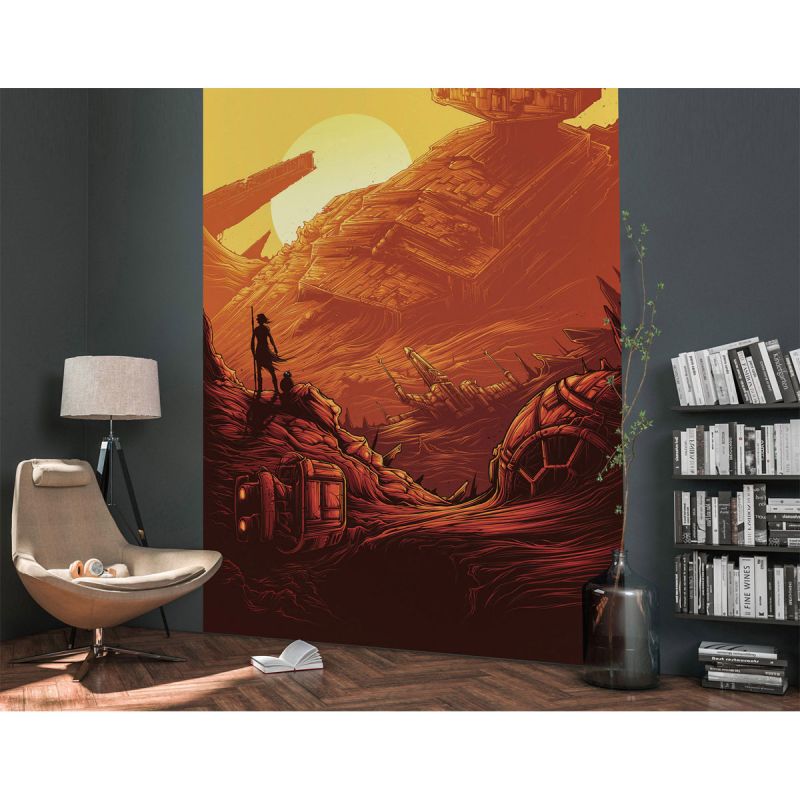 Komar  Vlies Fototapete Star Wars Jakku Star Destroyer 200x280 cm