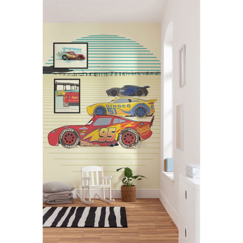 Komar  Vlies Fototapete Cars Stream Lines 200x280 cm