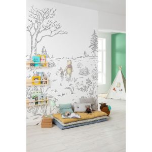Komar Vlies Fototapete Winnie the Pooh Walk 200×280 cm Komar Vlies Fototapete Winnie the Pooh Walk 200×280 cm