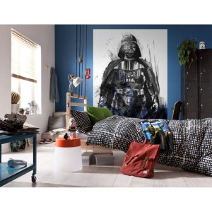 Komar Vlies Fototapete Star Wars Watercolor Vader 200×280 cm Komar Vlies Fototapete Star Wars Watercolor Vader 200×280 cm