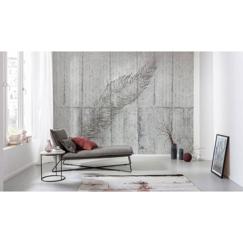 Komar  Vlies Fototapete Concrete Feather 350x250 cm