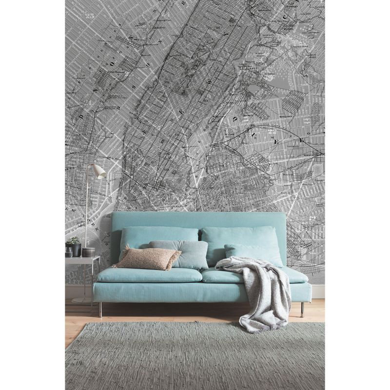 Komar  Vlies Fototapete NYC Map 200x250 cm