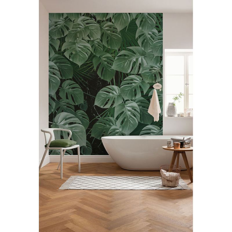 Komar  Vlies Fototapete Monstera on Marble 200x250 cm