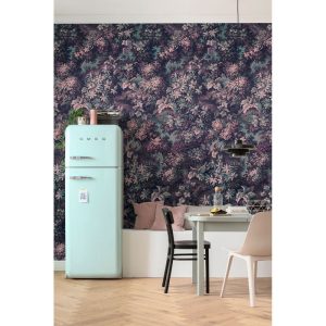 Komar Vlies Fototapete Botanique Aubergine 300×280 cm Komar Vlies Fototapete Botanique Aubergine 300×280 cm
