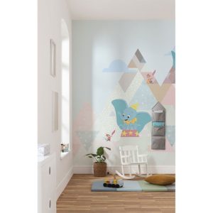 Komar  Vlies Fototapete Dumbo flying elephant 300×280 cm