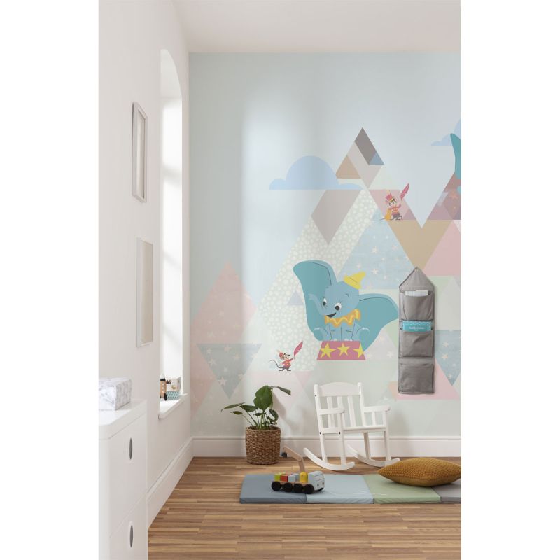 Komar  Vlies Fototapete Dumbo flying elephant 300x280 cm