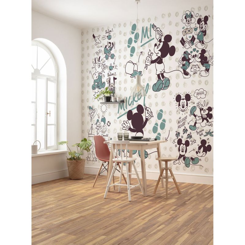 Komar  Vlies Fototapete Mickey and Friends 350x280 cm