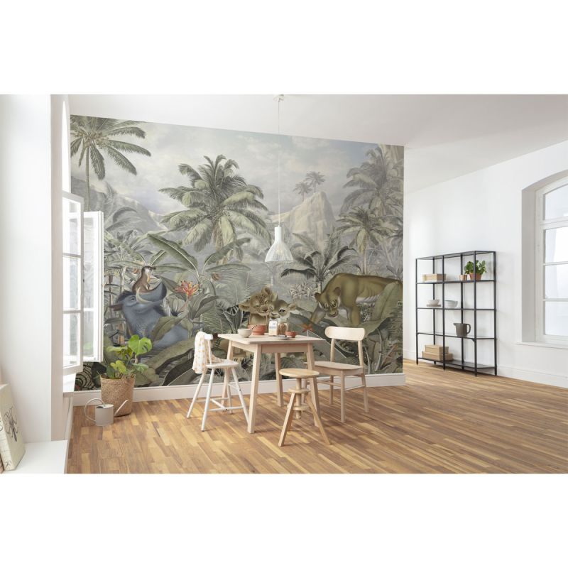 Komar  Vlies Fototapete Lion King Hills 300x280 cm