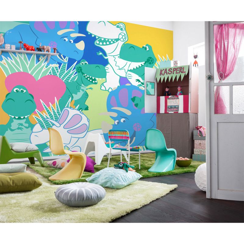 Komar  Vlies Fototapete Toy Story Rex and Trixie 300x280 cm