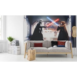 Komar Vlies Fototapete Star Wars Vader vs. Kenobi 300×200 cm Komar Vlies Fototapete Star Wars Vader vs. Kenobi 300×200 cm