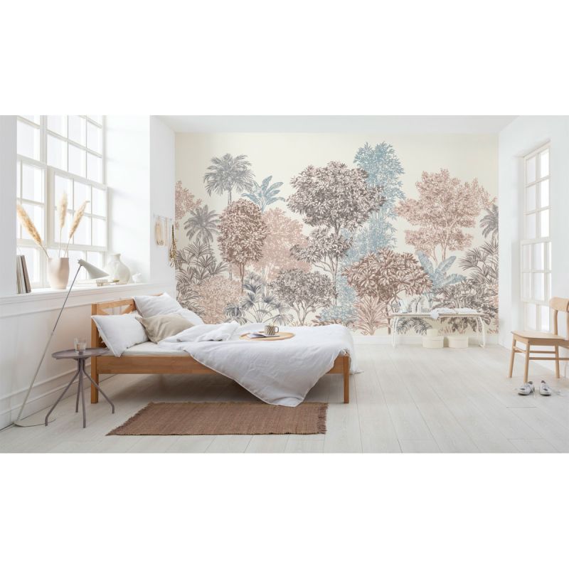 Komar  Vlies Fototapete Painted Trees 400x280 cm
