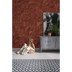 Komar Vlies Fototapete Red Slate Tiles 400×280 cm Komar Vlies Fototapete Red Slate Tiles 400×280 cm