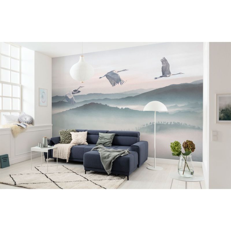 Komar  Vlies Fototapete Mystic Cranes 400x280 cm