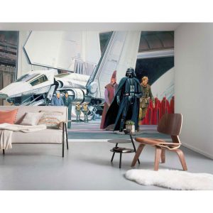 Komar Vlies Fototapete Star Wars Classic Death Star Shuttle Dock 500×250 cm Komar Vlies Fototapete Star Wars Classic Death Star Shuttle Dock 500×250 cm