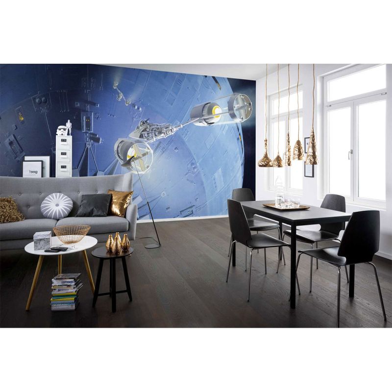 Komar  Vlies Fototapete Star Wars Classic Death Star Assault 500x250 cm